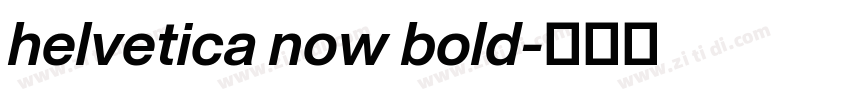 helvetica now bold字体转换